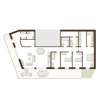 Appartement C - niv Rez inférieur