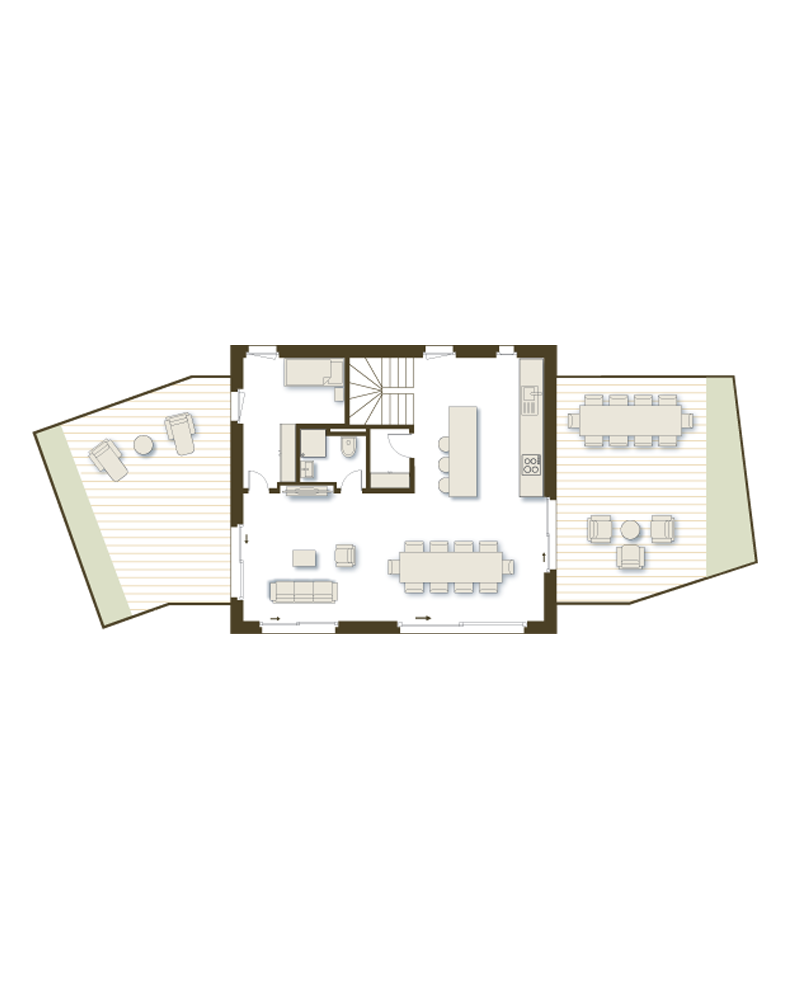 Duplex-Terrasse B - Etage