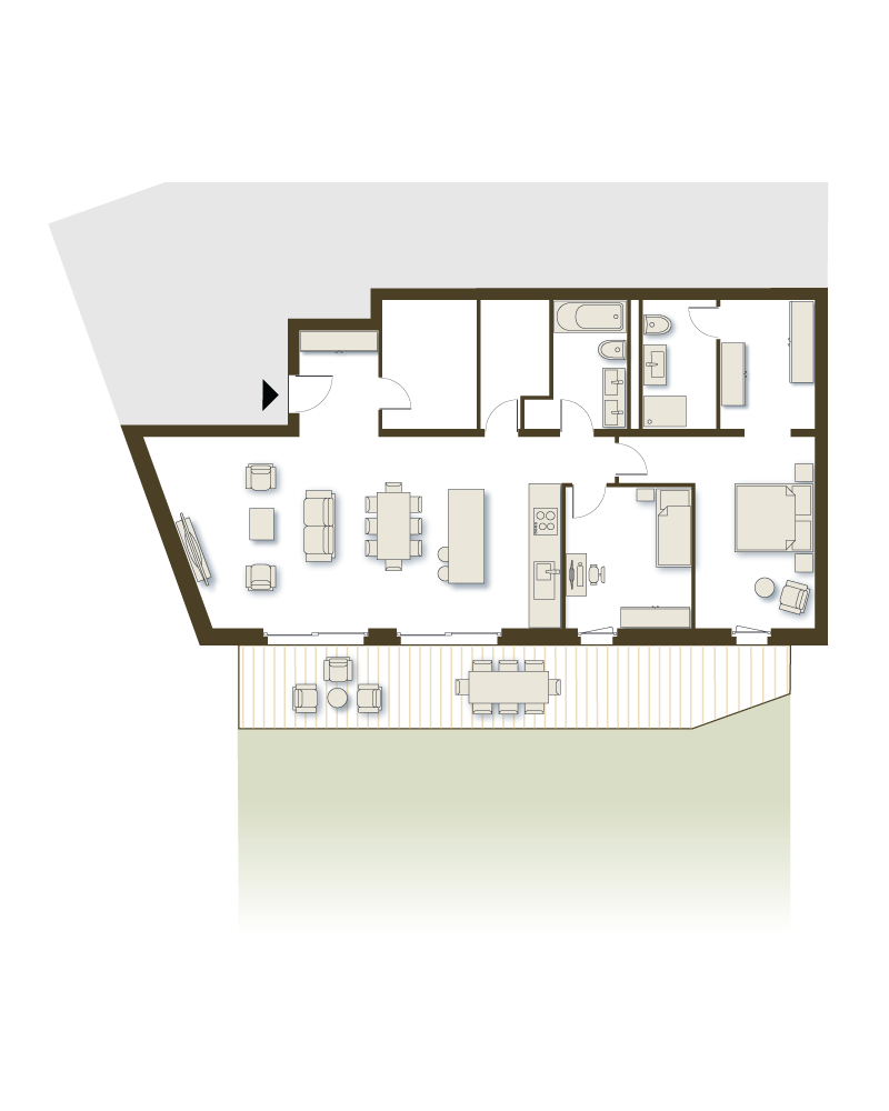 Appartement A02 - Rez inférieur